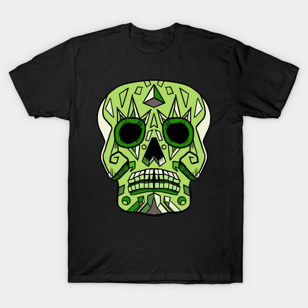 Candy Skull 4 T-Shirt by fakeface